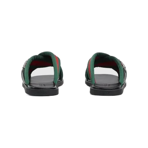 Web Sandal With Interlocking G