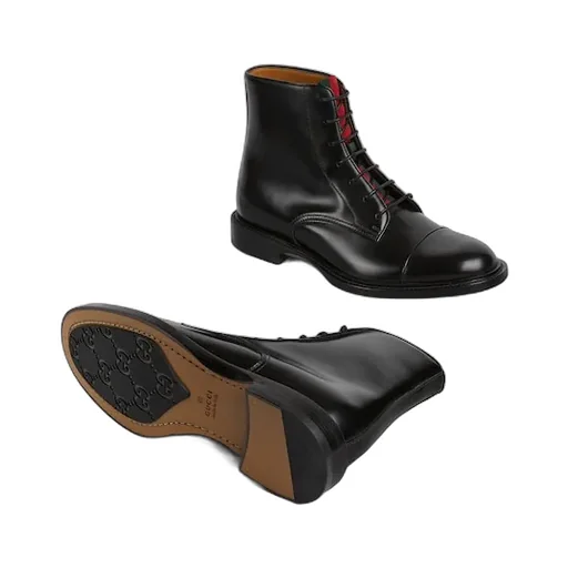 Lace-Up Boot With Web