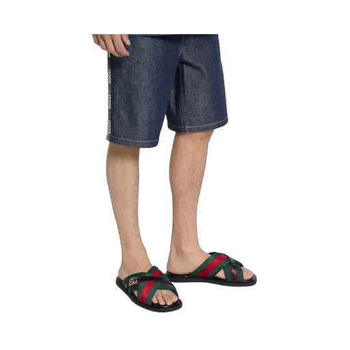 Web Sandal With Interlocking G
