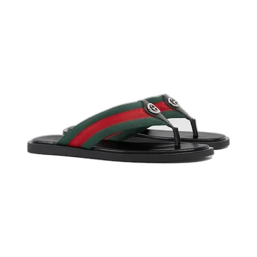 Thong Sandal With Interlocking G