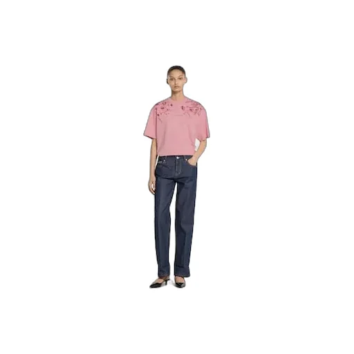 Soft Cotton Jersey T-Shirt With Print