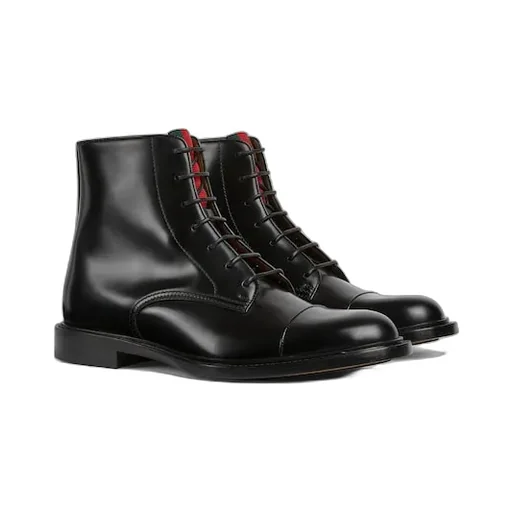 Lace-Up Boot With Web