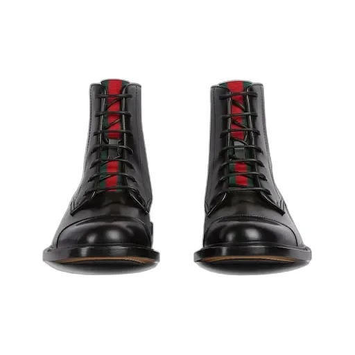 Lace-Up Boot With Web