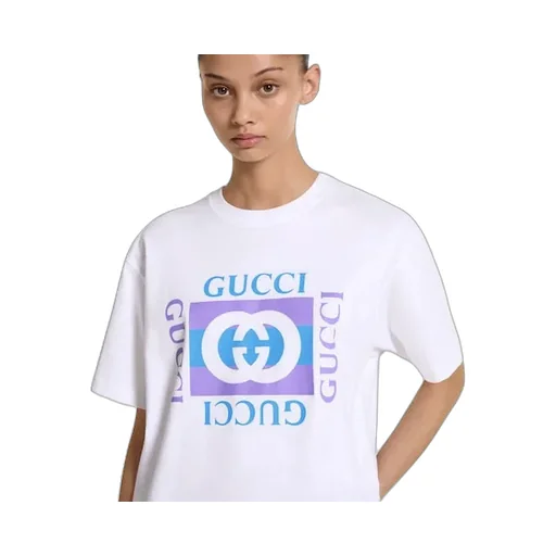 Cotton Jersey T-Shirt With Print