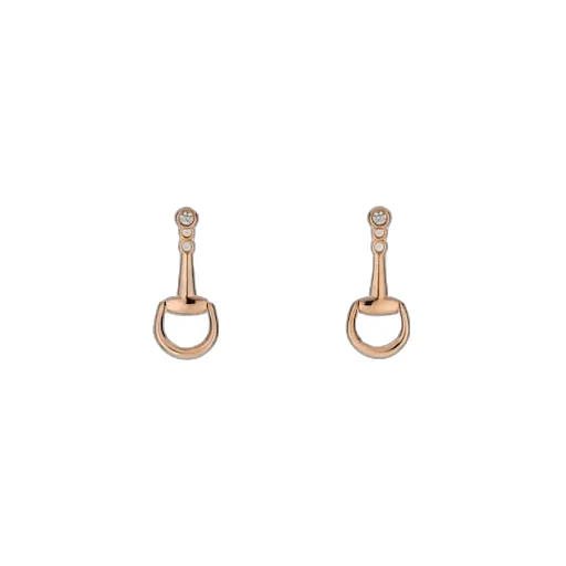 Gucci Horsebit Diamond 18K Earrings