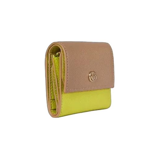 Bi-Color Gg Marmont Mini Wallet