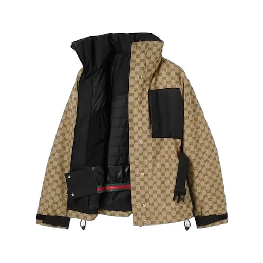 Gg Technical Fabric Jacquard Jacket