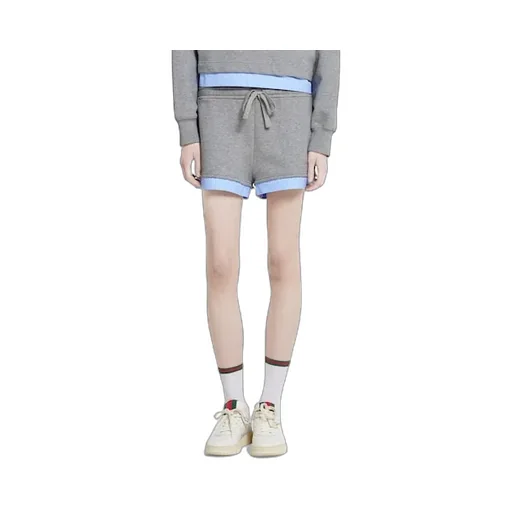 Cotton Jersey Shorts With Embroidery