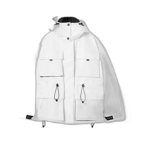 Gg Technical Fabric Jacquard Jacket