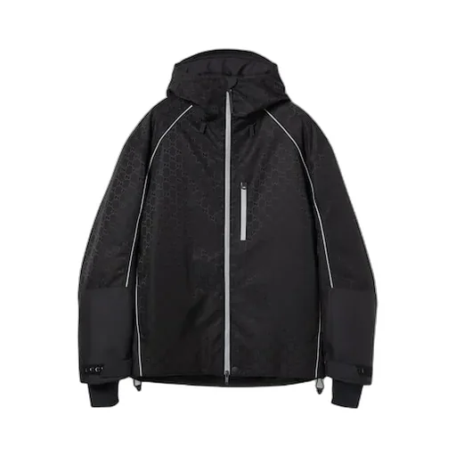 Gg Technical Fabric Jacquard Jacket