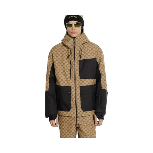 Gg Technical Fabric Jacquard Jacket