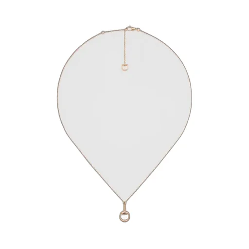 Gucci Horsebit Diamond 18K Pendant Necklace