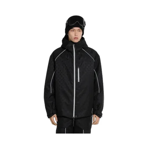 Gg Technical Fabric Jacquard Jacket