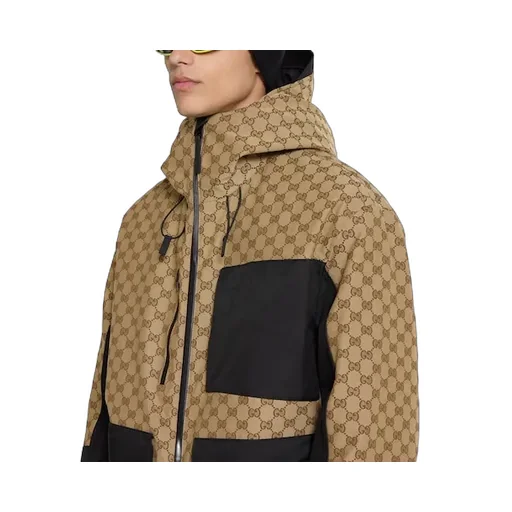 Gg Technical Fabric Jacquard Jacket