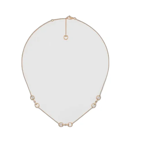 Gucci Horsebit Diamond 18K Pendant Necklace