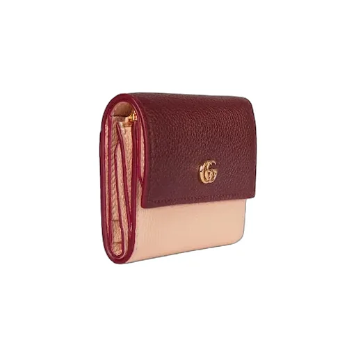 Bi-Color Gg Marmont Mini Wallet