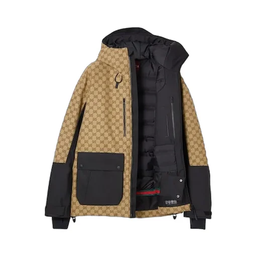 Gg Technical Fabric Jacquard Jacket