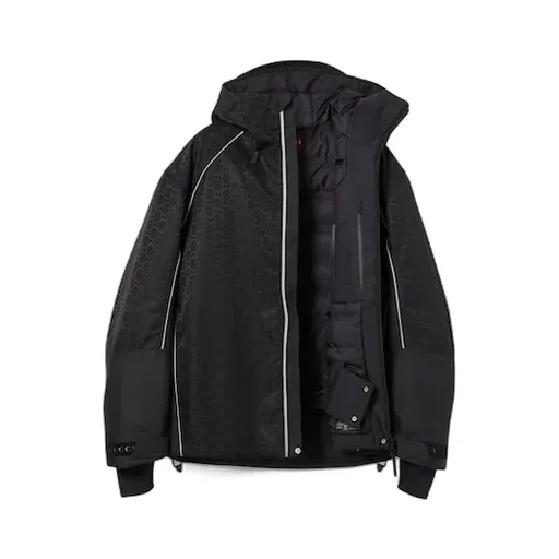 Gg Technical Fabric Jacquard Jacket