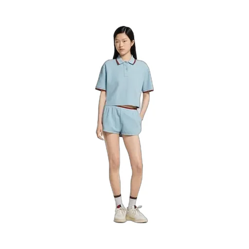 Cotton Piquet Shorts With Web