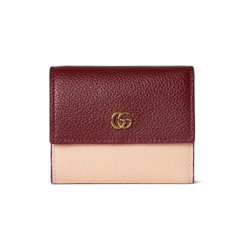 Bi-Color Gg Marmont Mini Wallet