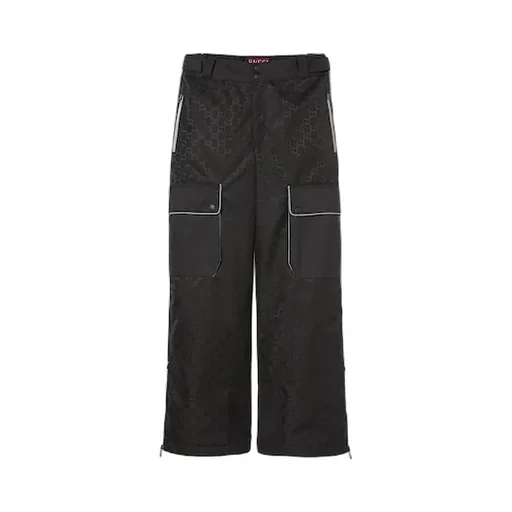 Gg Technical Fabric Jacquard Pant