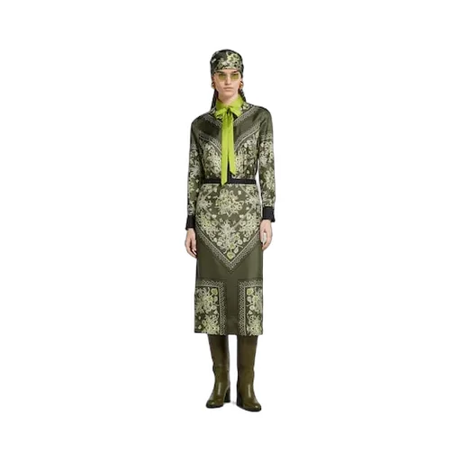 Printed Silk Twill Shirt
