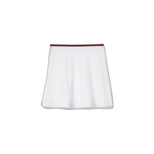 Cotton Piquet Skirt With Web