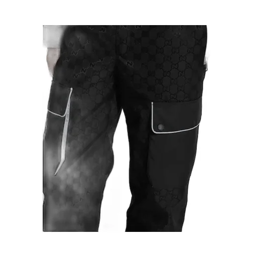 Gg Technical Fabric Jacquard Pant