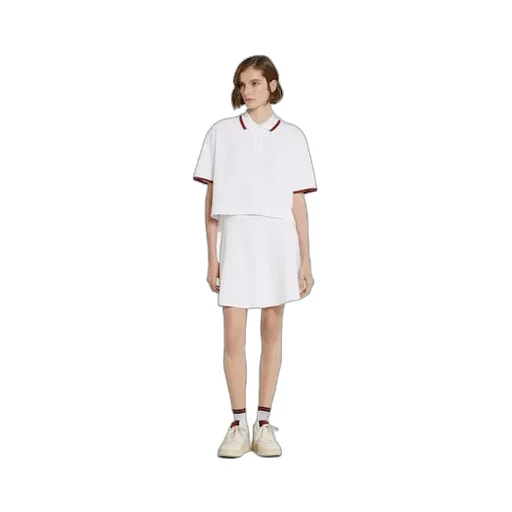 Cotton Piquet Skirt With Web
