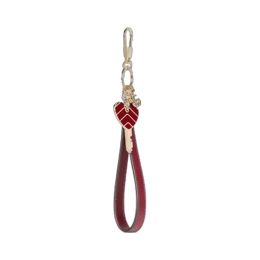 Heart-Shaped Keychain With Strap