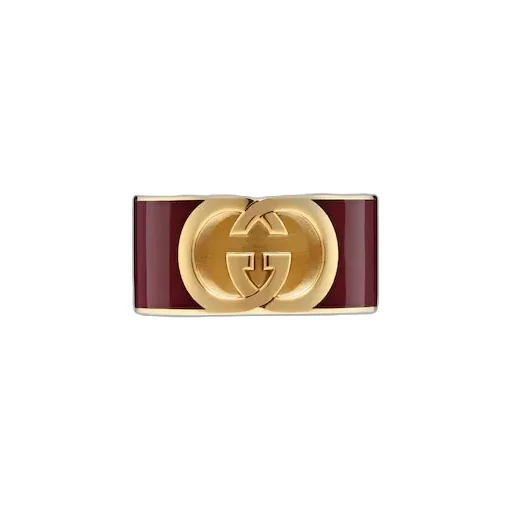 Gucci Interlocking Enamel Ring