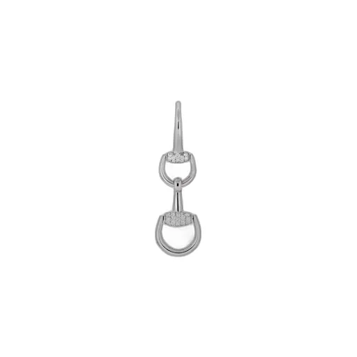 Gucci Horsebit 18K Drop Diamond Earrings