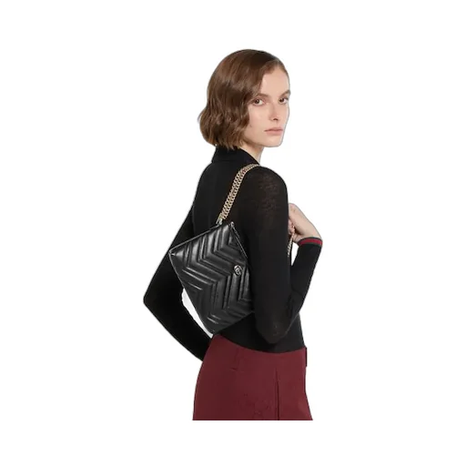 Gg Marmont Pochette With Chain