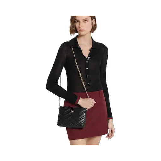 Gg Marmont Pochette With Chain