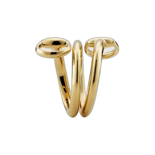 Gucci Horsebit 18K Contrarie Ring