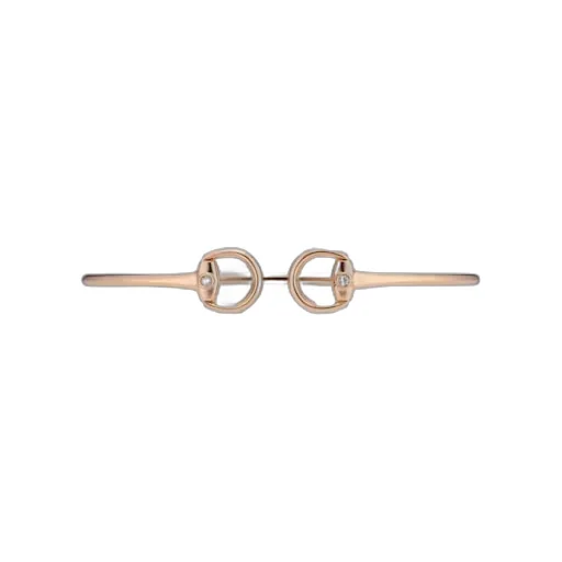 Gucci Horsebit 18K Diamond Bangle Bracelet