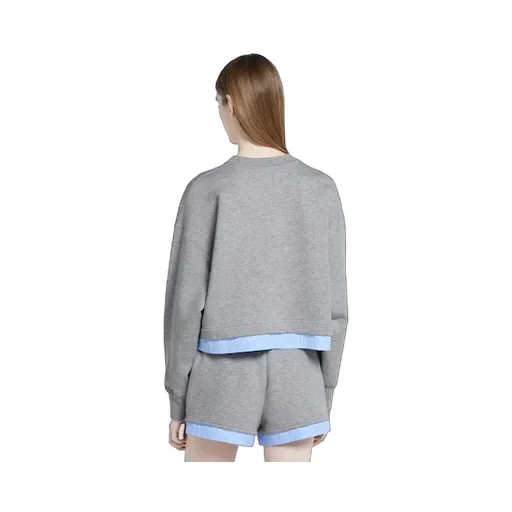 Cotton Jersey Sweatshirt With Embroidery