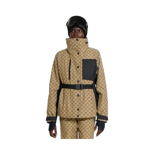 Gg Technical Fabric Jacquard Jacket