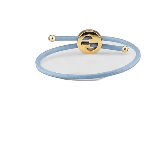 Bracelet With Enamel Round Interlocking G