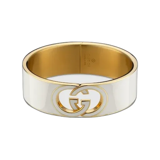 Gucci Interlocking Enamel Cuff Bracelet