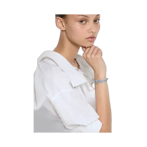 Bracelet With Enamel Round Interlocking G