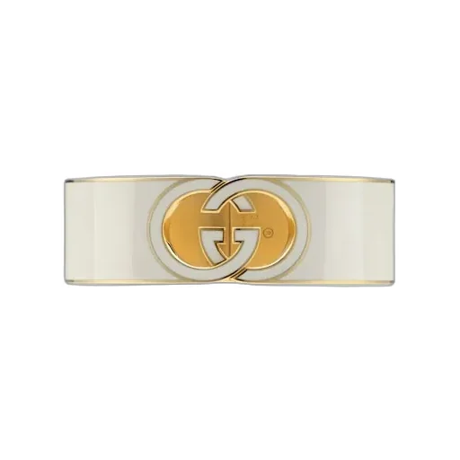 Gucci Interlocking Enamel Cuff Bracelet