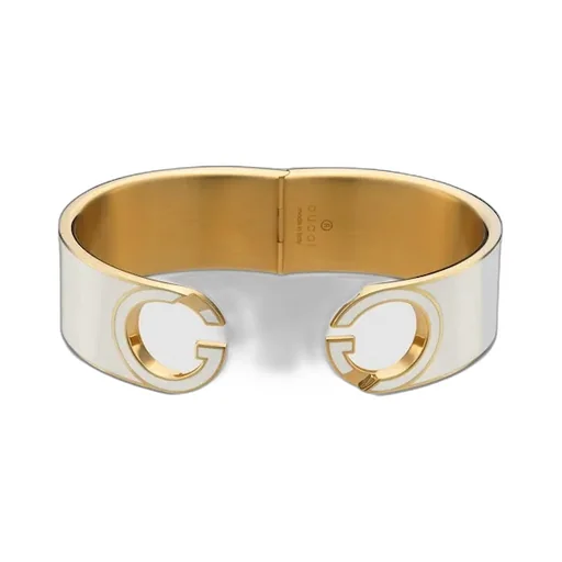 Gucci Interlocking Enamel Cuff Bracelet