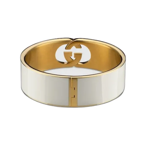 Gucci Interlocking Enamel Cuff Bracelet