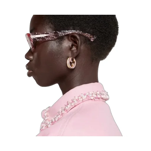 Gucci Blondie Crystal Enamel Earrings