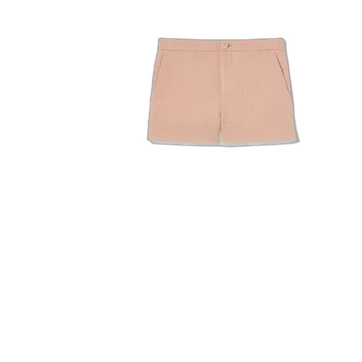 Textured Wool Tweed Shorts