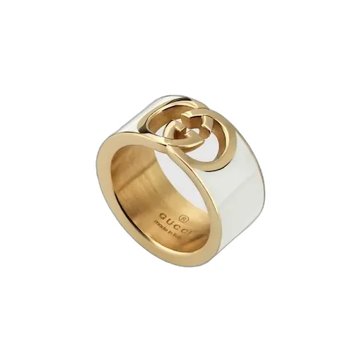 Gucci Interlocking Enamel Ring