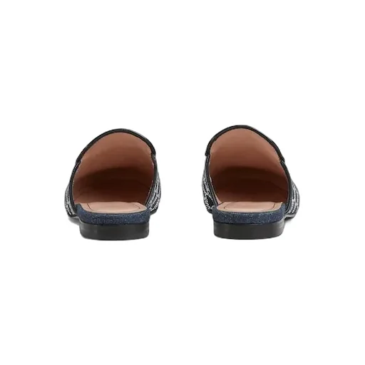 Gg Crystal Princetown Slipper