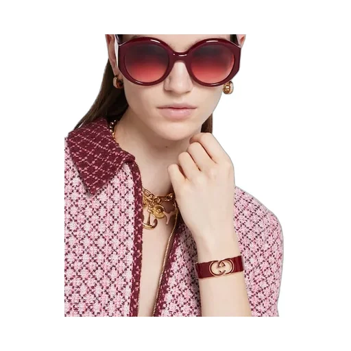 Gucci Interlocking Enamel Cuff Bracelet