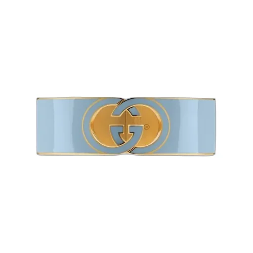 Gucci Interlocking Enamel Cuff Bracelet